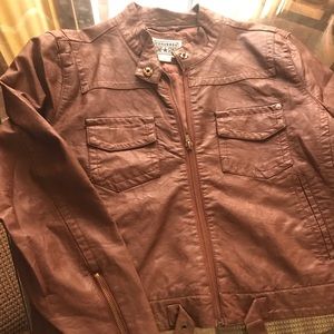 Converse Brown Leather Jacket